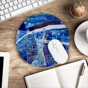 True Blue Mouse Pad (Round)