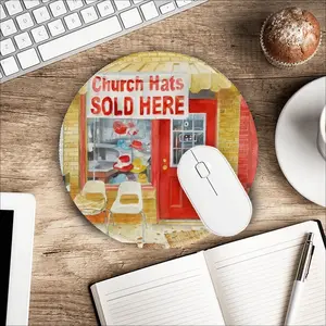 Church Hats Sold Here Mouse Pad (Round)