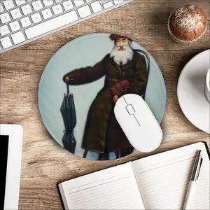 Rabbi From Old Galicia Mouse Pad (Round)