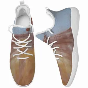 Men Red Trees Landscape Cheerleading Dance Shoes