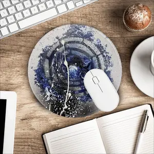 Basic Indigo Mouse Pad (Round)