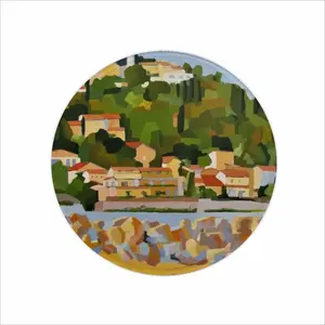 Bather In Sète Mouse Pad (Round)