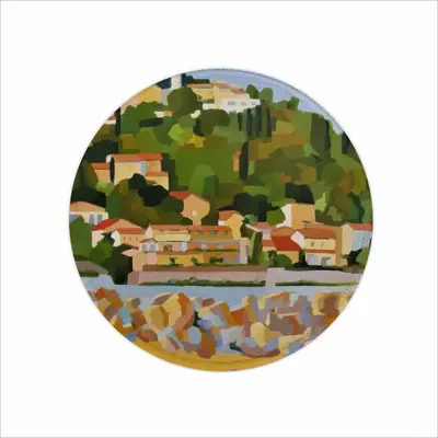 Bather In Sète Mouse Pad (Round)