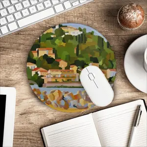 Bather In Sète Mouse Pad (Round)