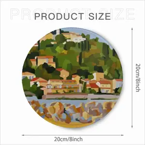 Bather In Sète Mouse Pad (Round)