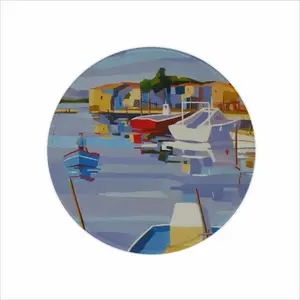 Sète Pointe Courte Mouse Pad (Round)