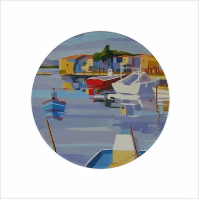 Sète Pointe Courte Mouse Pad (Round)