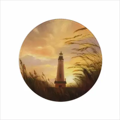 The Shine Of Lighthouse Outside Mouse Pad (Round)