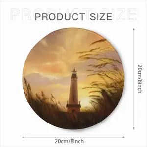 The Shine Of Lighthouse Outside Mouse Pad (Round)