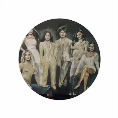 Kardashian Jenner Family Mouse Pad (Round)