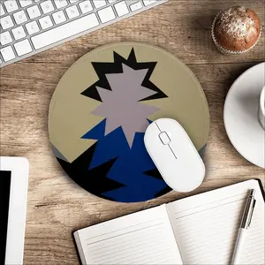 Blue Scarf Mouse Pad (Round)