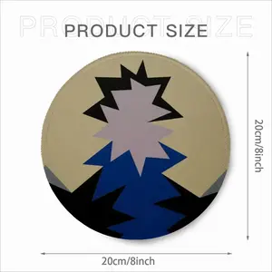 Blue Scarf Mouse Pad (Round)