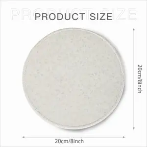 Bloomers White Mouse Pad (Round)