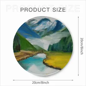 Beauty Of Lake Mouse Pad (Round)