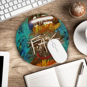 Fake Humanity Mouse Pad (Round)