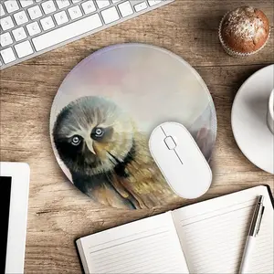 At Cliff Edge Mouse Pad (Round)