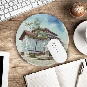 A Shrine To Worship Mouse Pad (Round)