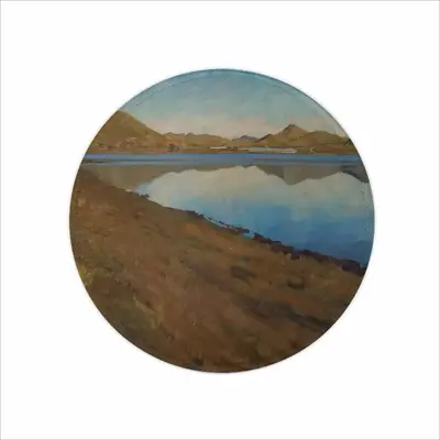 Mirror Of The Lakes Of Khakassia Mouse Pad (Round)