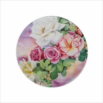 Roses In The Garden Mouse Pad (Round)