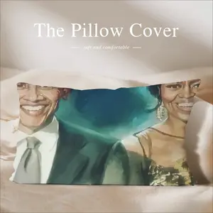 Barack & Michelle Obama Polyester Pillow (Rectangle, Multi-Size)