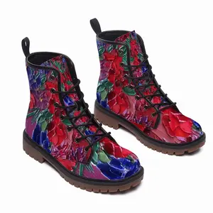 Men The Pleasure Of Flowers S Leather Work Boots