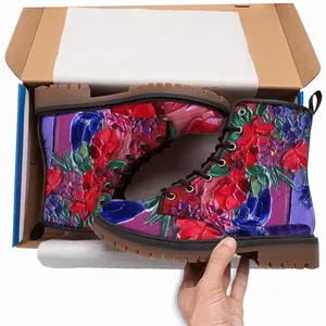 Men The Pleasure Of Flowers S Leather Work Boots