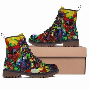 Men Irises And Peonies The Painter Garden Leather Work Boots