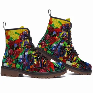 Men Irises And Peonies The Painter Garden Leather Work Boots