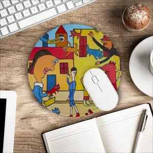 Street Scene Mouse Pad (Round)