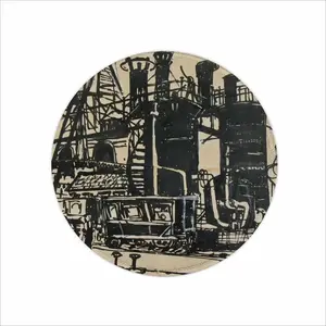 Gas Works Mouse Pad (Round)