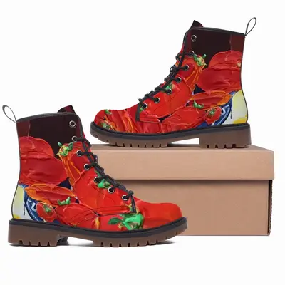 Men Tomatoes Leather Work Boots