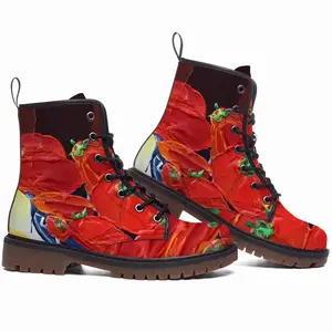 Men Tomatoes Leather Work Boots