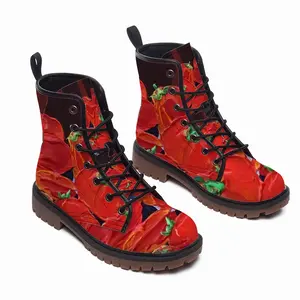 Men Tomatoes Leather Work Boots