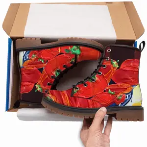 Men Tomatoes Leather Work Boots