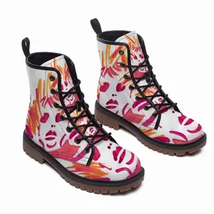 Men Miz Really Garish Leather Work Boots