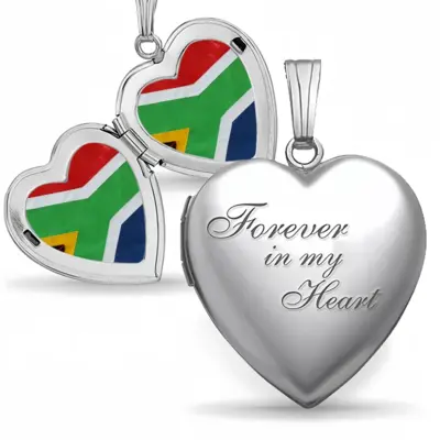 Pubic Flag South Africa Love Necklace