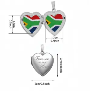 Pubic Flag South Africa Love Necklace