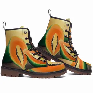 Men Papaya Freestyle Leather Work Boots