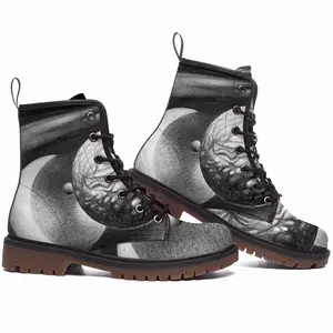 Men Planeten Planets Leather Work Boots