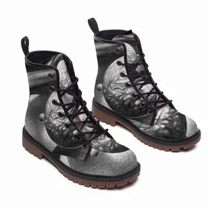 Men Planeten Planets Leather Work Boots