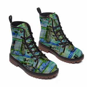 Men Canning Cannabis Control Leather Work Boots