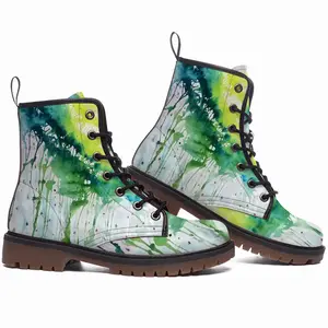 Men Spring Showers Leather Work Boots