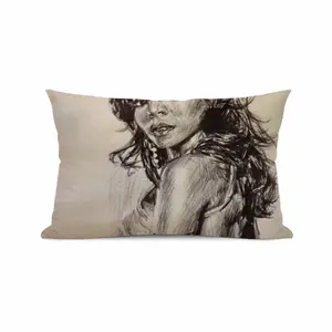 Ashanti Portrait Polyester Pillow (Rectangle, Multi-Size)