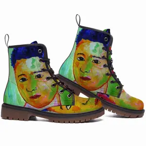 Men Dreamy Child Leather Work Boots