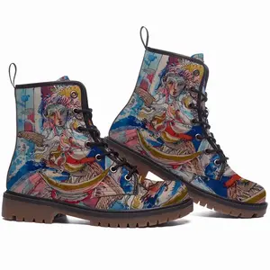 Men Angel Of The Forest - Drawing Leather Work Boots