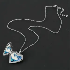 Large Choppy Wave Love Necklace