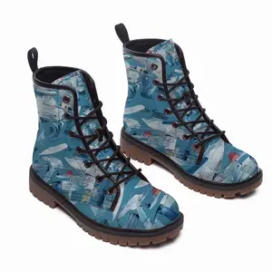 Men My Koi Pond Leather Work Boots