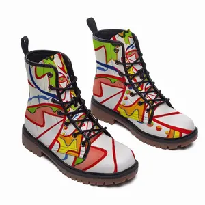 Men Bs Tree Of Life Leather Work Boots