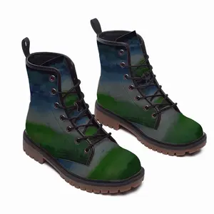 Men Village In Ireland Near Skellig Michael Leather Work Boots