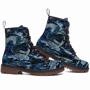 Men Islands (Linguistic) - Constellations Leather Work Boots